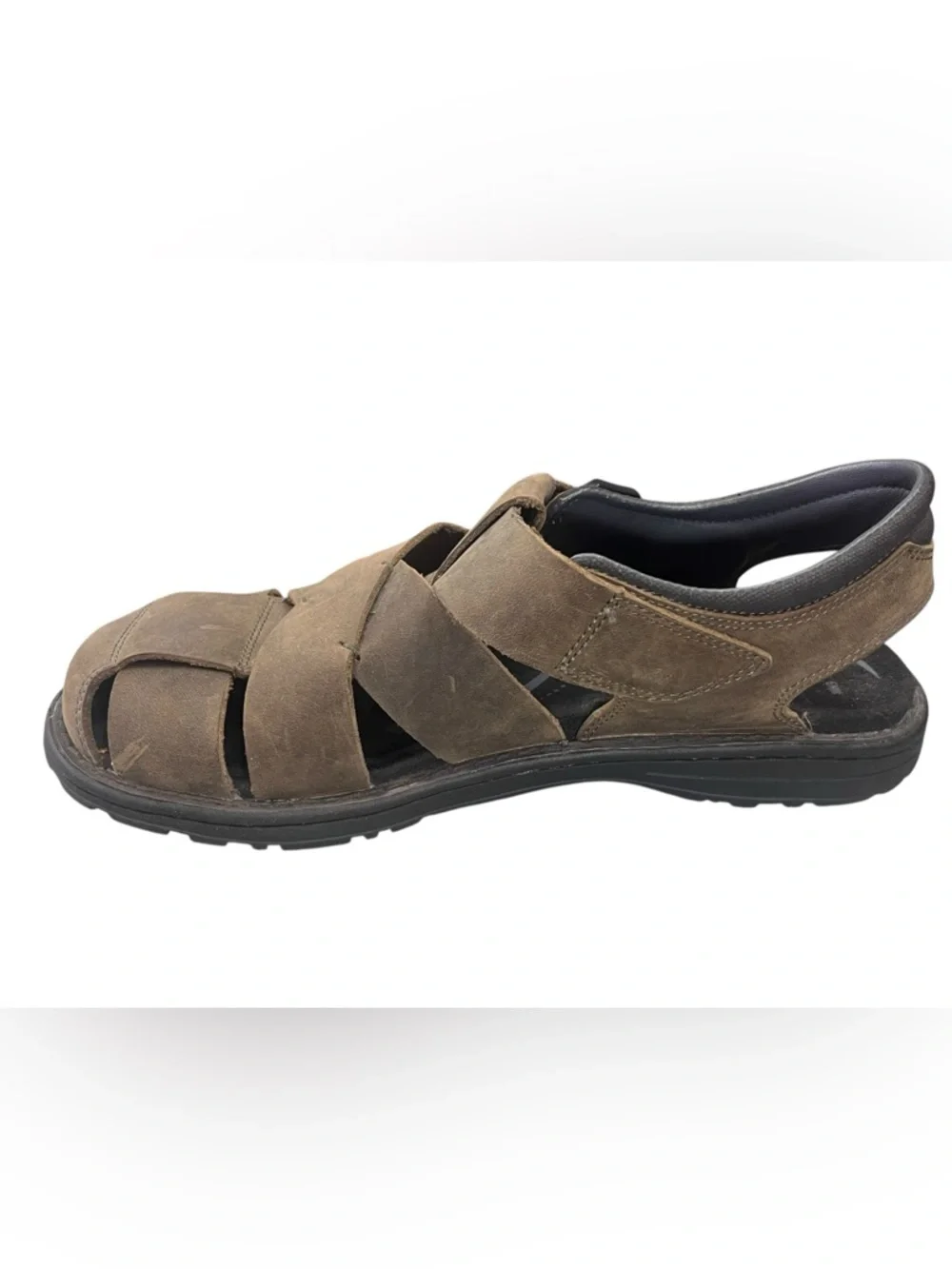 ABEO Brandon Orthotic Leather Sandals Men’s 9 Brown Arch Support Comfort